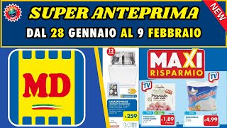 Volantino MD dal 28 gennaio al 9 febbraio 2025  🛒 Maxi Risparmio SCOPRI LE OFFERTE! 🟩⬜️🟥 #anteprima