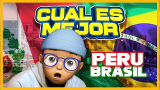 DIFERENCIA ENTRE PERÚ Y BRASIL | CUÁL ES MEJOR PARAR VIVIR?