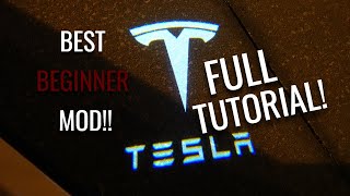 Unboxing \u0026 Installing Puddle/Door Lights ｜ Tesla