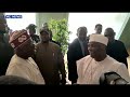 (TRENDING) Moment Tinubu Arrives For Signing Of Peace Accord In Abuja