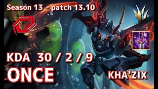 【KRサーバー/M1】SG Once カジックス(Kha'zix) VS ダイアナ(Diana) JG - Patch13.10 KR Ranked【LoL】