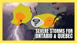 Severe storms, large hail threatens northwestern Ontario, Quebec | #forecast
