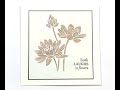 Sweet Poppy NEW Lotus Flower Stencil with Embossing Powders