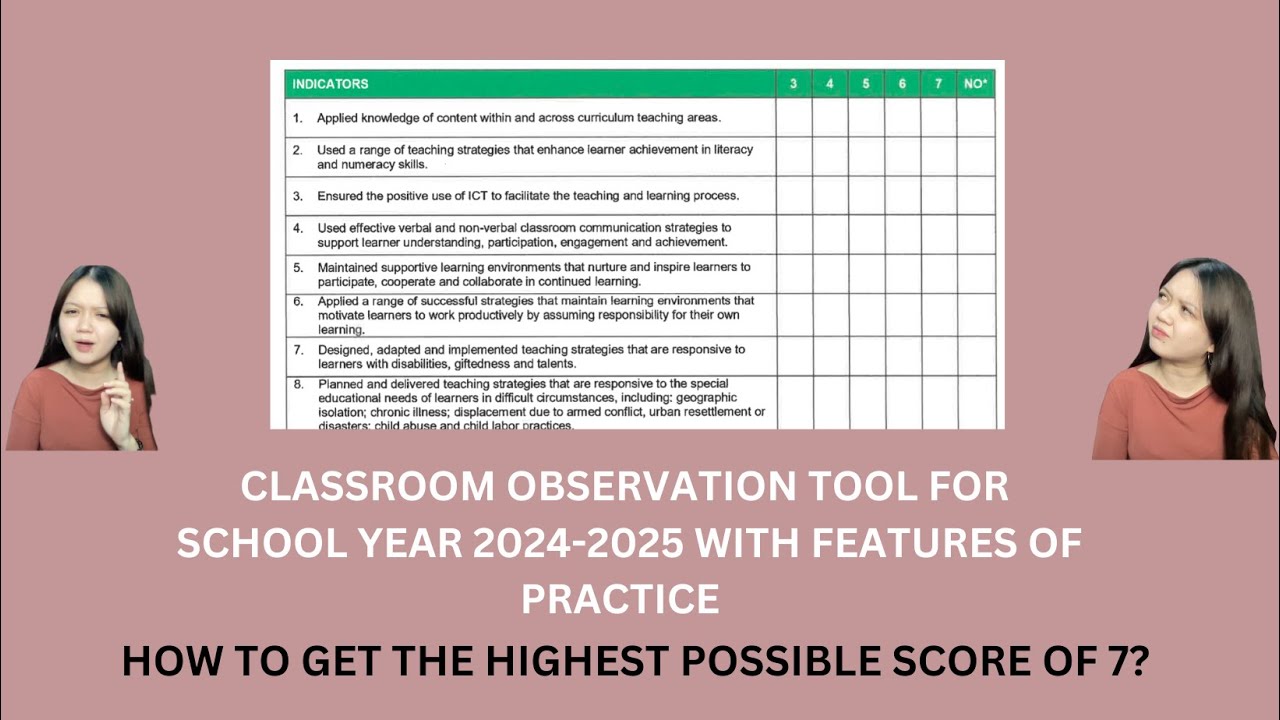 Sample Classroom Observation Tool