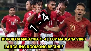 Bungkam Malaysia 1-4 || Egy MV Langsung Bereaksi Begini!?