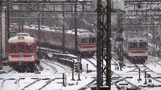 神戸電鉄車両コレクション 雪の鈴蘭台駅 【Kobe Electric Railway in the snow】