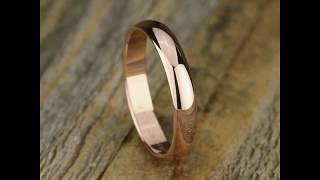 140R - 4mm Men's Rose Gold Ring