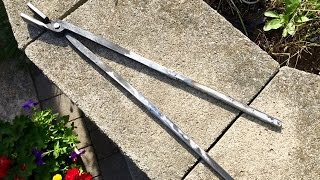 Making Simple Blacksmith Tongs - mistakes and all :-)