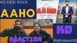 Reaction on | AAHO (Full Video) | KD Desi Rock | New Haryanvi Songs Haryanvi 2022