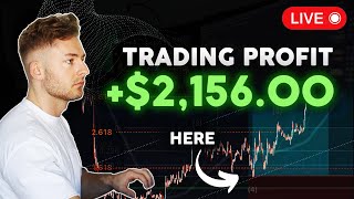 LIVE TRADING CRYPTO - How To Profit $2,156 In A Day [100x Trading Strategy]