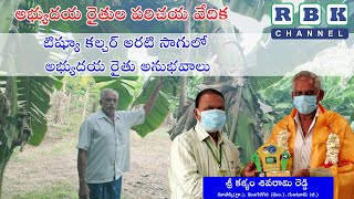 టిష్యూ కల్చర్ అరటి సాగులో అభ్యుదయ రైతు అనుభవాలు ll శ్రీ కళ్ళం శివరామి రెడ్డి నూతక్కి(గ్రా.)