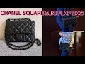 LOOK INSIDE THE NEW CHANEL SQUARE MINI FLAP BAG: what fits? modshots / how to carry?