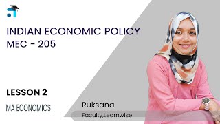 Lesson 2 (BLOCK I) | Indian Economic Policy | MEC 205 | MAEC | Kerala's No.1 IGNOU Coaching Platform