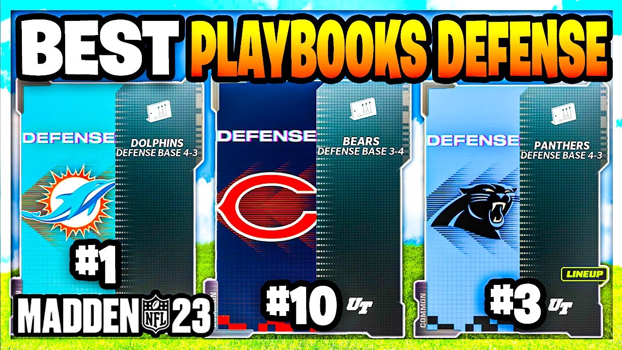 THE 10 BEST DEFENSIVE PLAYBOOKS IN MADDEN 23 (BEST DEFENSE MADDEN 23 ...