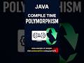Method Overloading in Java Explained with Real time Example 💳 #java #shorts #polymorphism #top