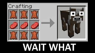 Minecraft wait what meme part 29 (Crafting Cow)