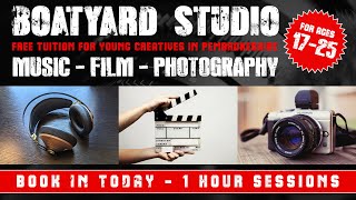 The Boatyard Studio - free tuition for young creatives in Pembrokeshire