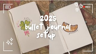 plan with me ! 2025 + january bullet journal setup (minimalist \u0026 beginner-friendly)