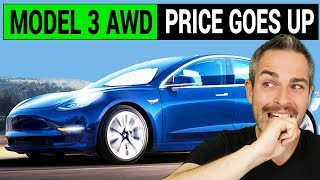 Tesla Model 3 Dual Motor AWD Price Goes Up by $1,000