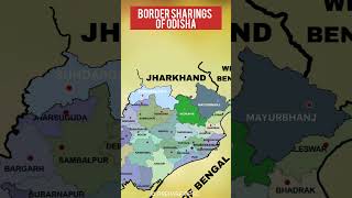 Border Sharings of Odisha District wise #prepareopsc  #opsc