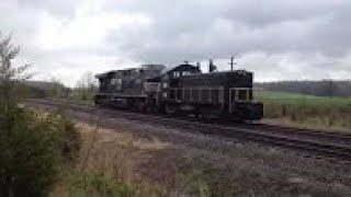 Rare Historic Video, Norfolk Southern Peavine crossing busy RT 68 at Mount Oreb, Ohio Before Closure