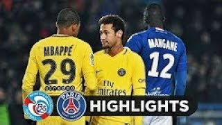Strasbourg vs PSG 2-1   All Goals & Extended Highlights   Ligue 1   02-12-2017 HD