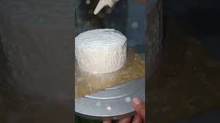 silver spray effect# butterscotch flavour#cake #trending#like#subscribe