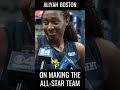 Aliyah Boston Is Blessed To Make All Star Team #shorts