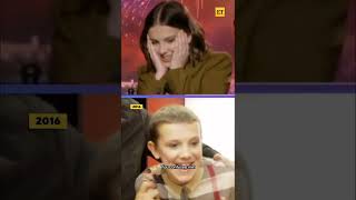 Millie Bobby Brown CRINGES watching her first interview #shorts