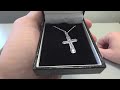 Sterling Silver Necklet - Open Crucifix - (69191)