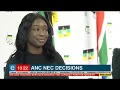ANC NEC decisions