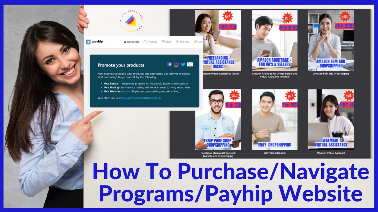 Payhip.com / How To Place Course Order, Navigate Digital CS Hub Payhip ...