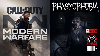 Ghosts & Guns Live! Phasmophobia Screams & Call of Duty Memes 👻😂💥