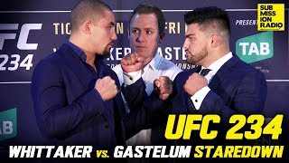 UFC 234: Robert Whittaker vs. Kelvin Gastelum Staredown