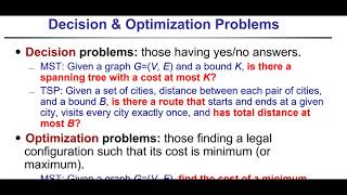Algorithms: Decision and Optimization Problems