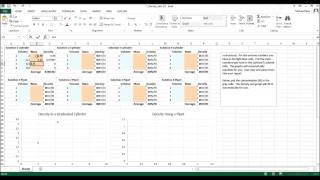 Plotting Density on Excel
