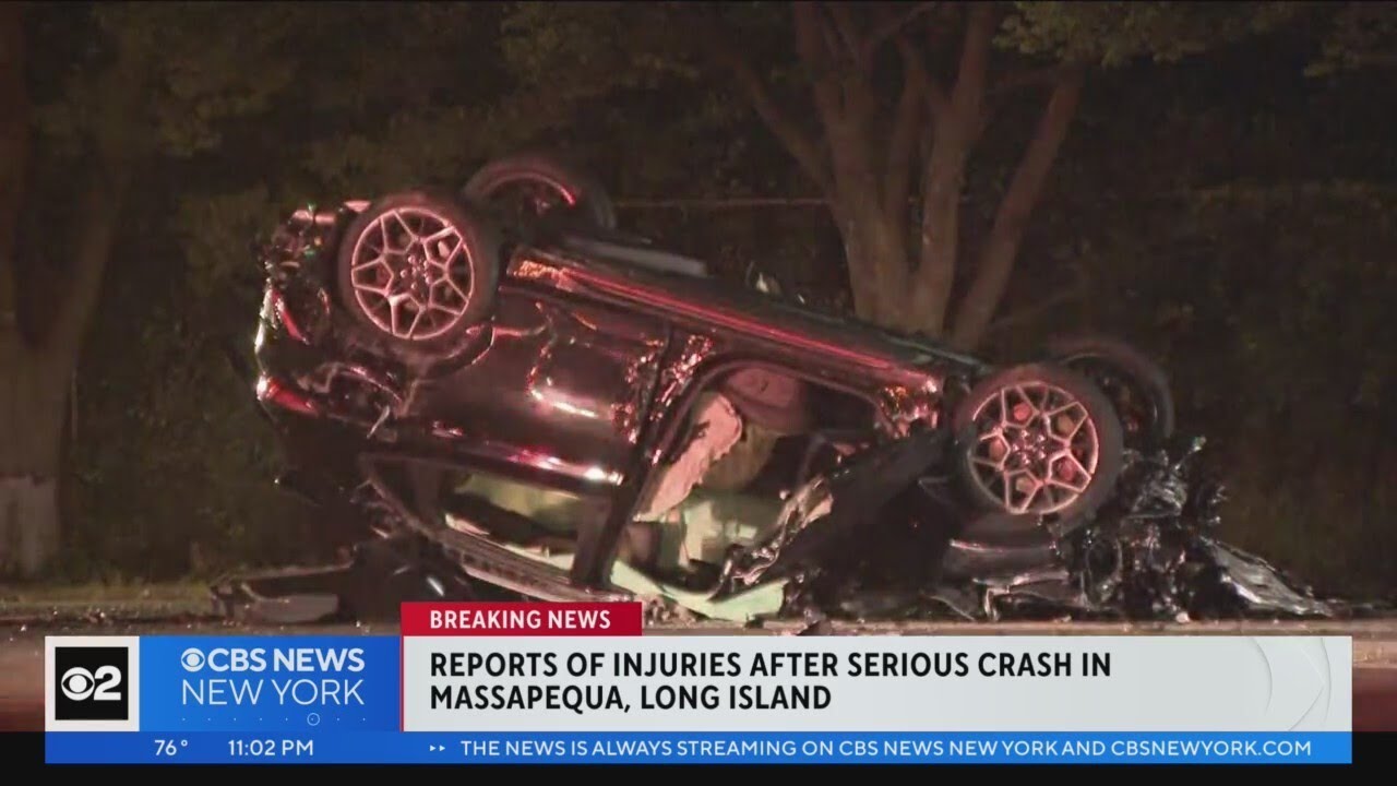 Reports Of Injuries After Serious Crash On Long Island - YouTube