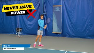 Your Two Handed Backhand Will NEVER Have POWER Without These 4 Steps