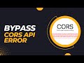 How to Solve CORS Error | Bypass CORS API Error