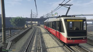 市電に乗ってぶらり旅 tram in GTA5,PS4