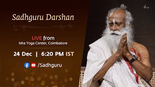 Sadhguru Darshan on Christmas Eve | Live from Isha Yoga Center, Coimbatore