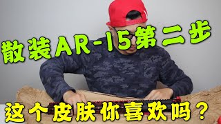 散装AR-15第二步！定制的Q管和护手！这个皮肤你们喜欢吗？