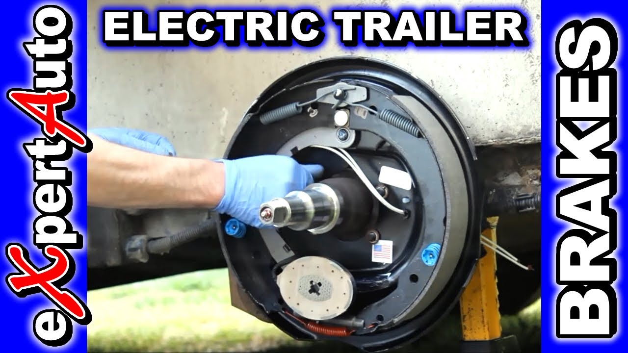 HOW TO Change Trailer Brake. Replace Brakes. Electric - YouTube