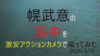 積丹半島・幌武意漁港、ホッケが留守のようなので海中を撮影してみた