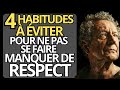 4 HABITUDES TERRIBLES pour lesquelles les gens te MANQUENT DE RESPECT | Philosophie Stoïque 🏛️