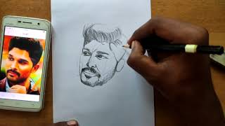 How to draw Allu Arjun - step by step // Pushpa // Allu Arjun 2021 // Pencil sketch