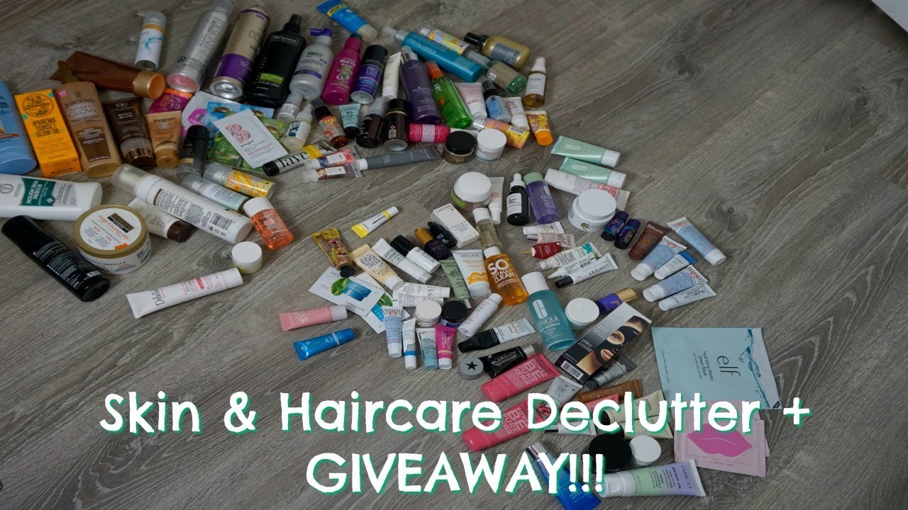 Skin Haircare Declutter Giveaway Youtube