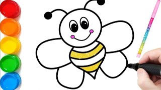 Bolalar Uchun Ari rasm chizish / Drawing Bee for children/сурет салып уйрену / Рисование для детей