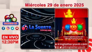 La Suerte Dominicana y King Lottery en Vivo 📺 │Miércoles 29 de enero 2025 – 12:30PM