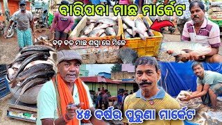 ବାରିପଦାର ସବୁଠୁ ବଡ଼ ମାଛ ମାର୍କେଟ / କିଛି ଘଣ୍ଟାରେ ନିଲାମ ହୁଏ କ୍ଵିଣ୍ଟାଲ କ୍ଵିଣ୍ଟାଲ ମାଛ @bhukkadboyz